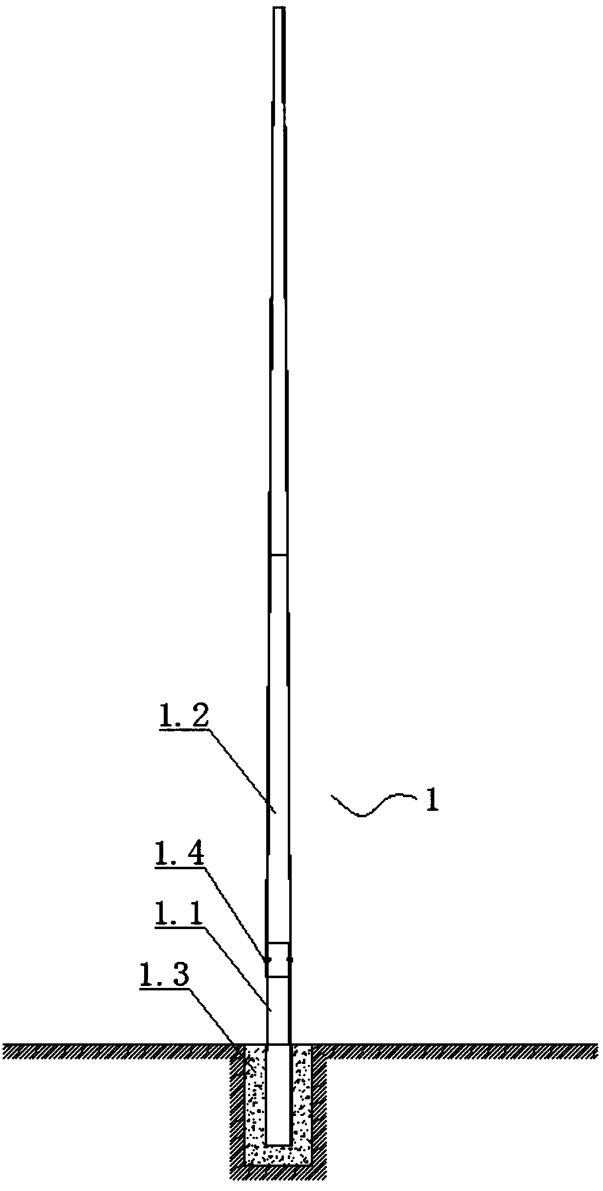 Hydraulic pole device