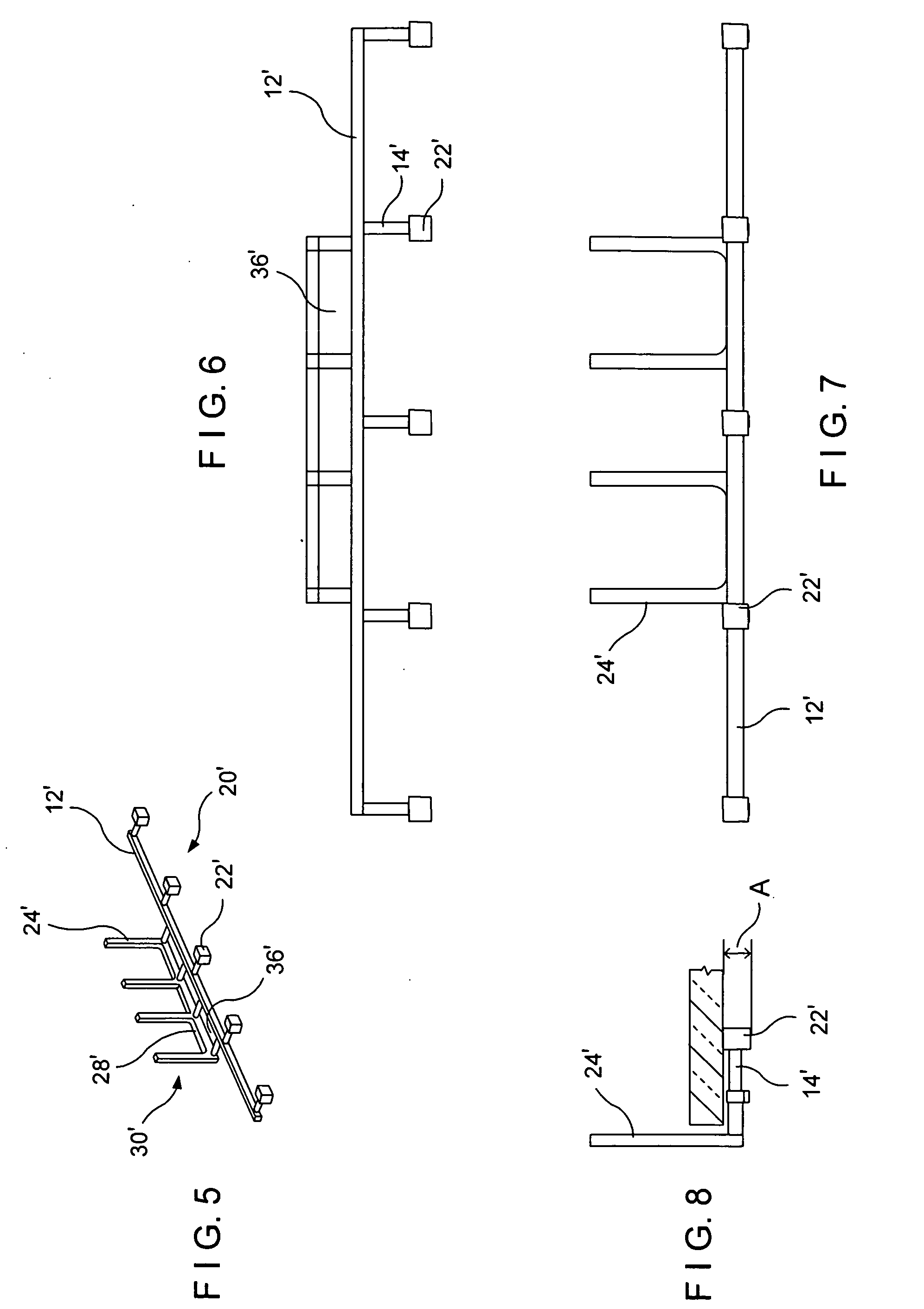 Mounting device for a glazing panel and method of its use