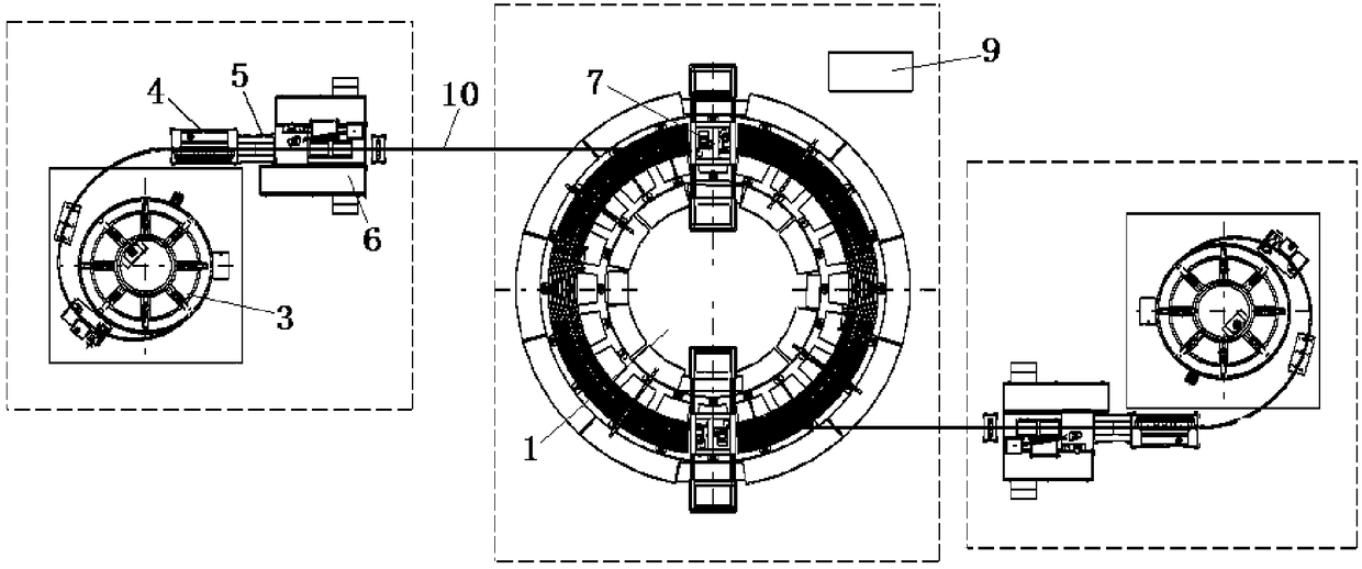Bifilar winding system for manufacture of nuclear fusion polar field superconducting magnets