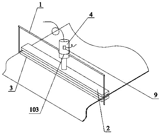 Cloth blocking mechanism used for clothing embroidery device