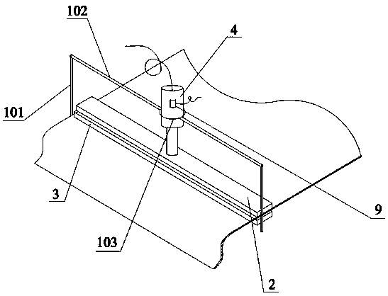 Cloth blocking mechanism used for clothing embroidery device