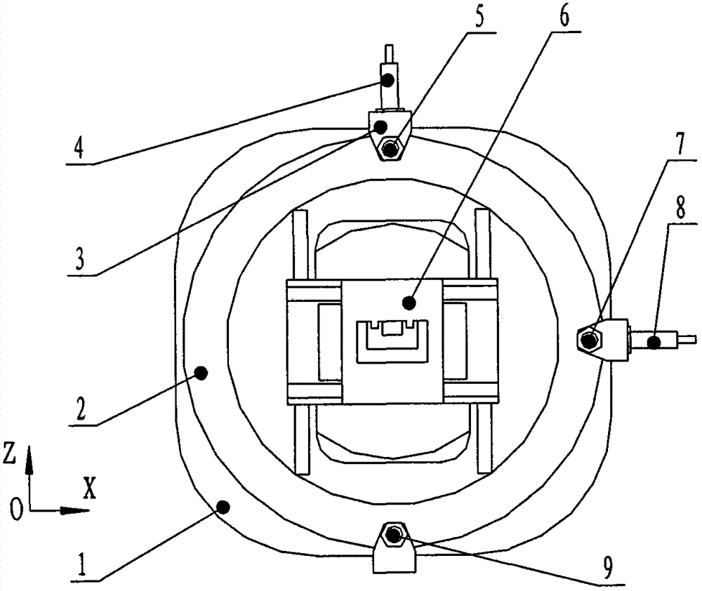 High-precision x-ray microscope sample scanning table with metering rotary shaft