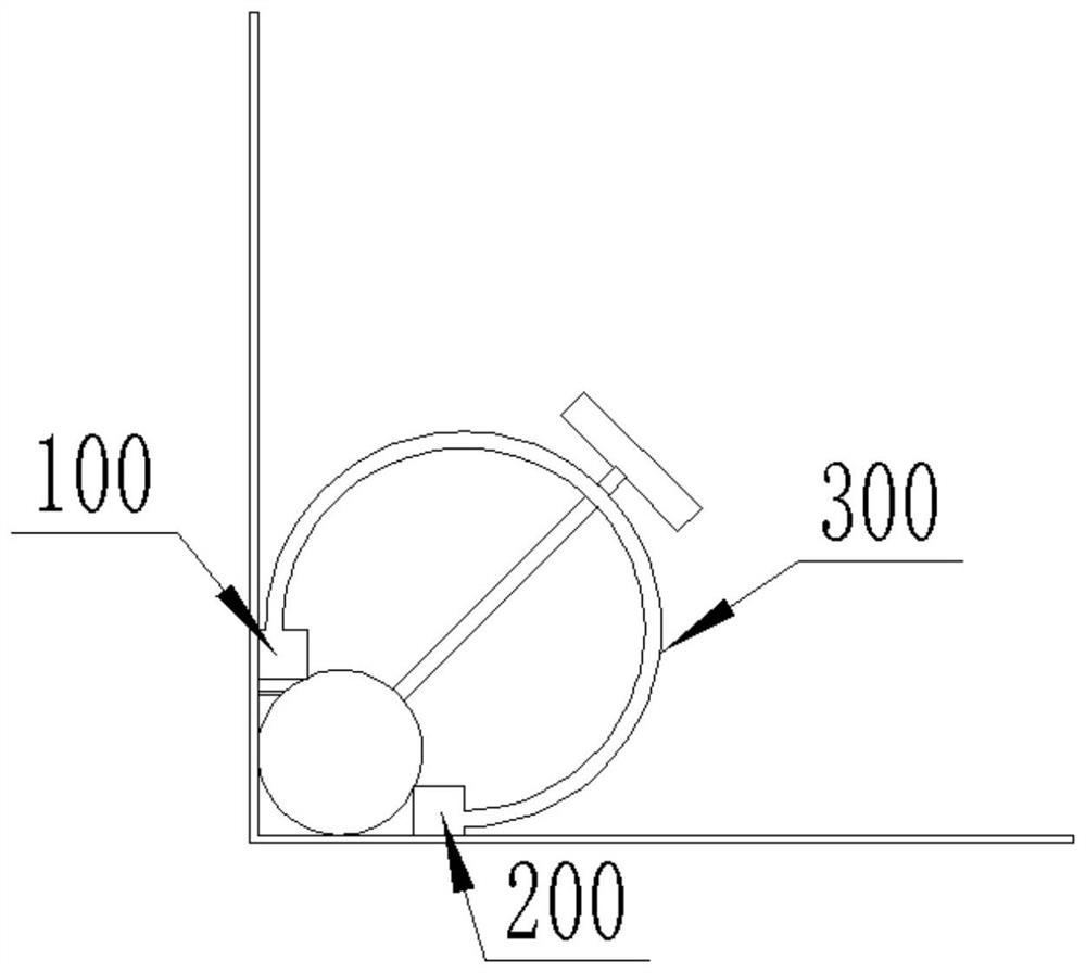 Plastering device for waterproof platform