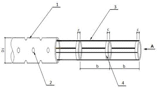 Reinforcing steel tube grouting anchor construction method applicable to retaining wall protection slope