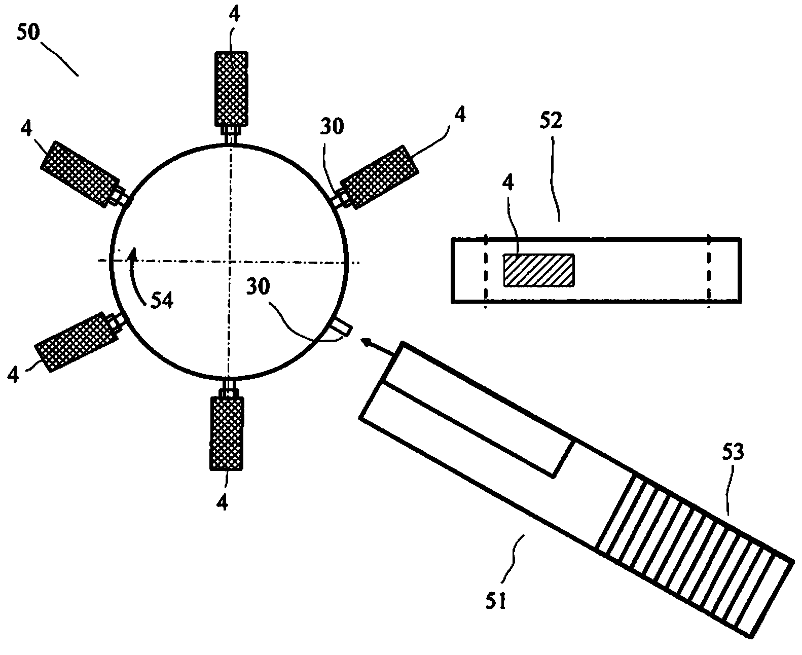 Filing device for packaging machine