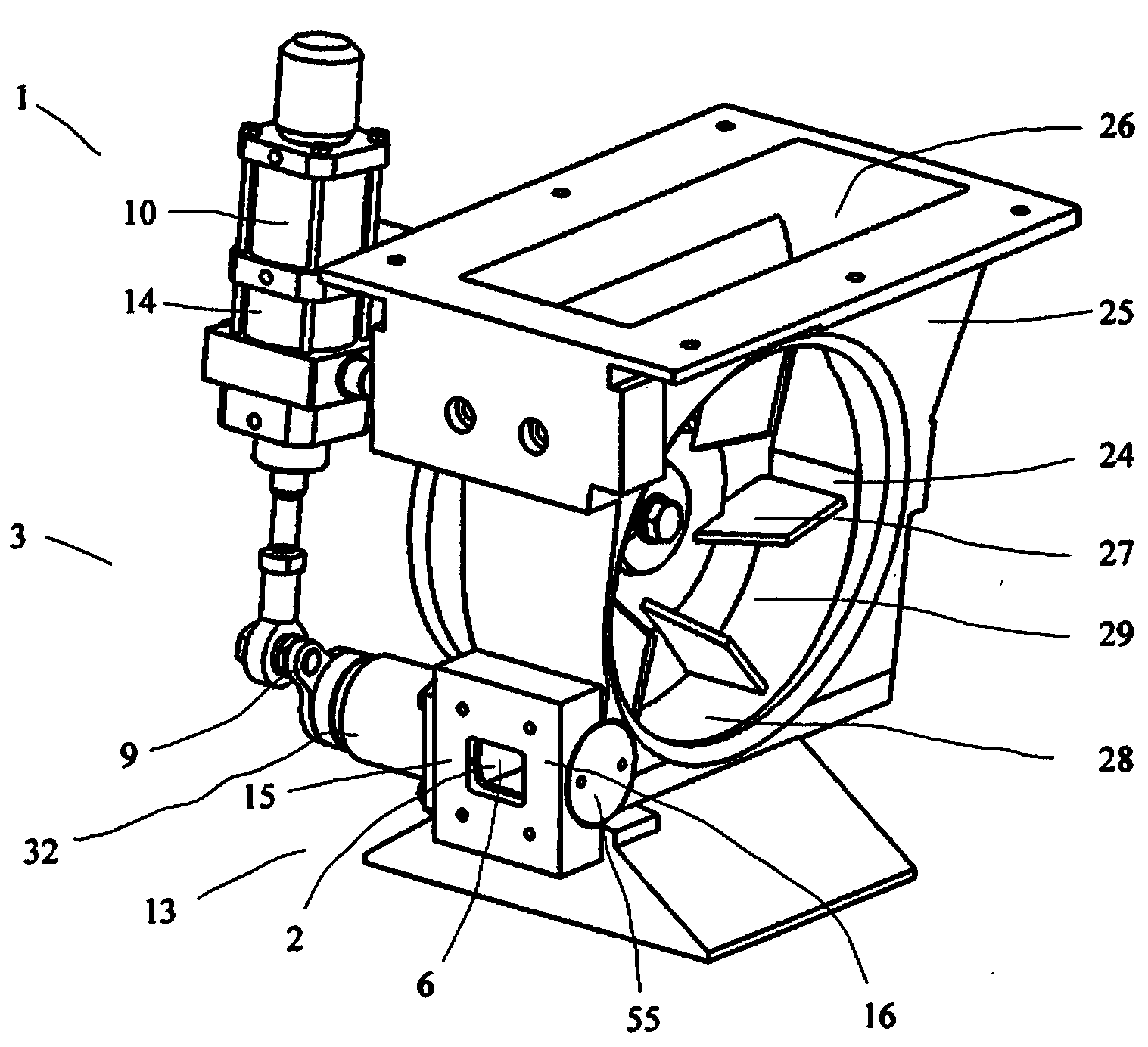 Filing device for packaging machine