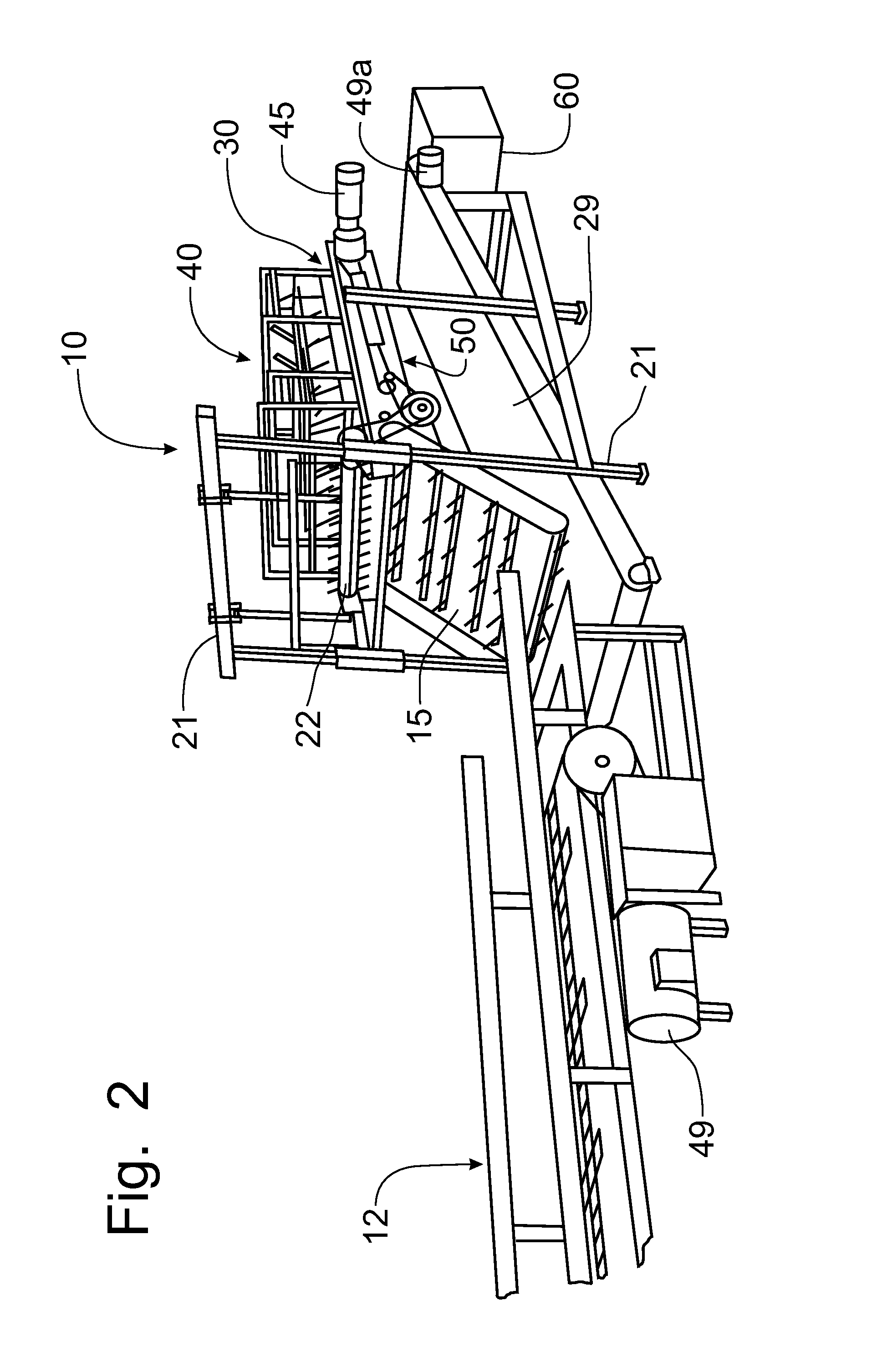 Apparatus for Converting Large Bales of Forage Material into Small Rectangular Bales of Forage Material