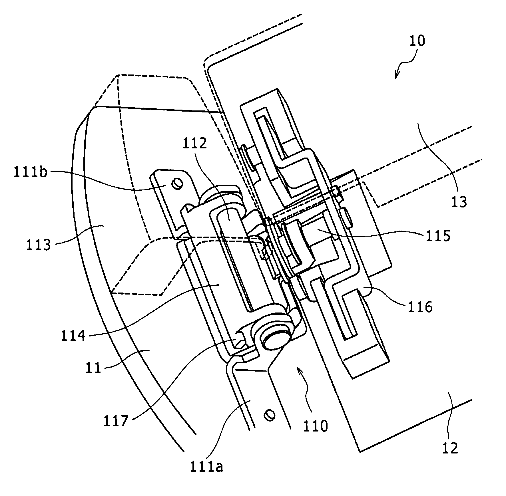 Biaxial hinge mechanism and electronic apparatus