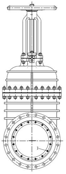 Gate valve with novel structure