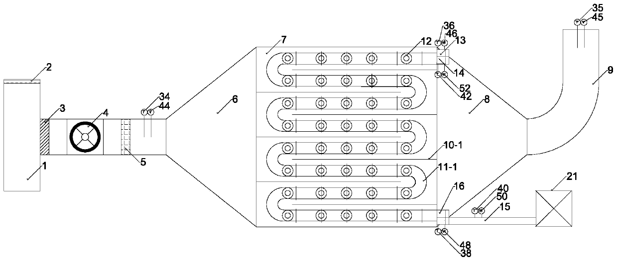 A mine dual heat source comprehensive heat recovery device and device structure optimization method