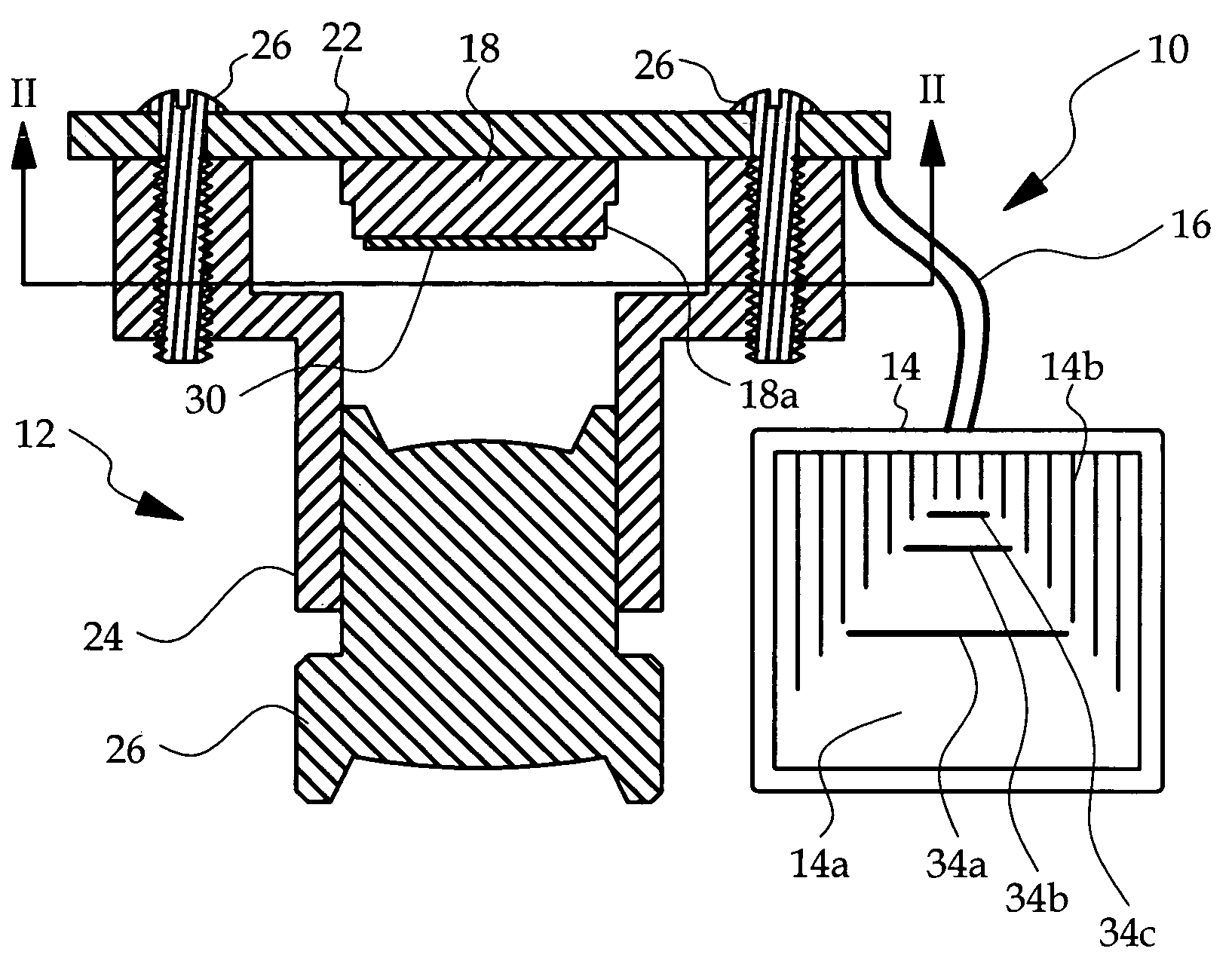 Vehicle pathway vision system having in-path delineation reticle
