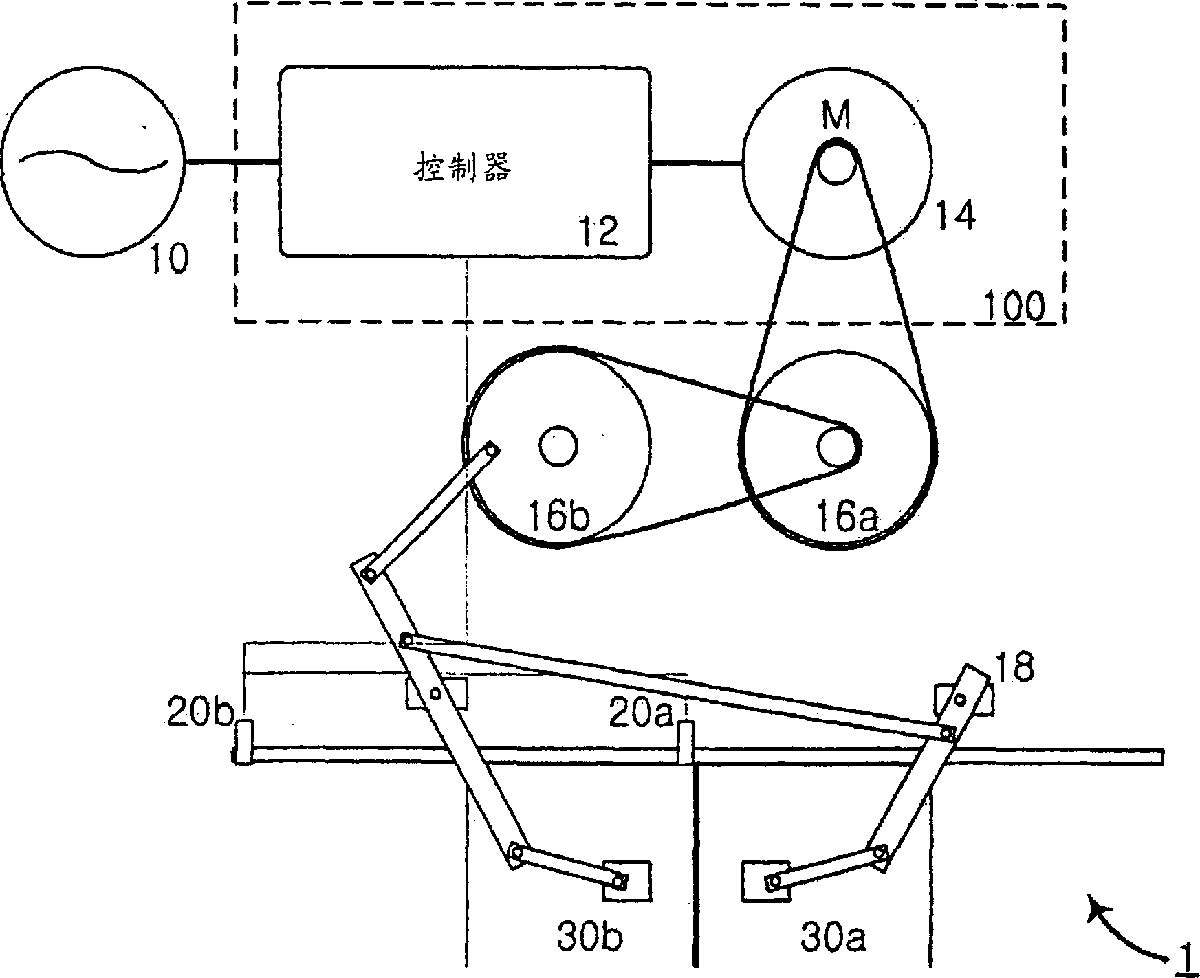 A device and a method for driving an elevator door