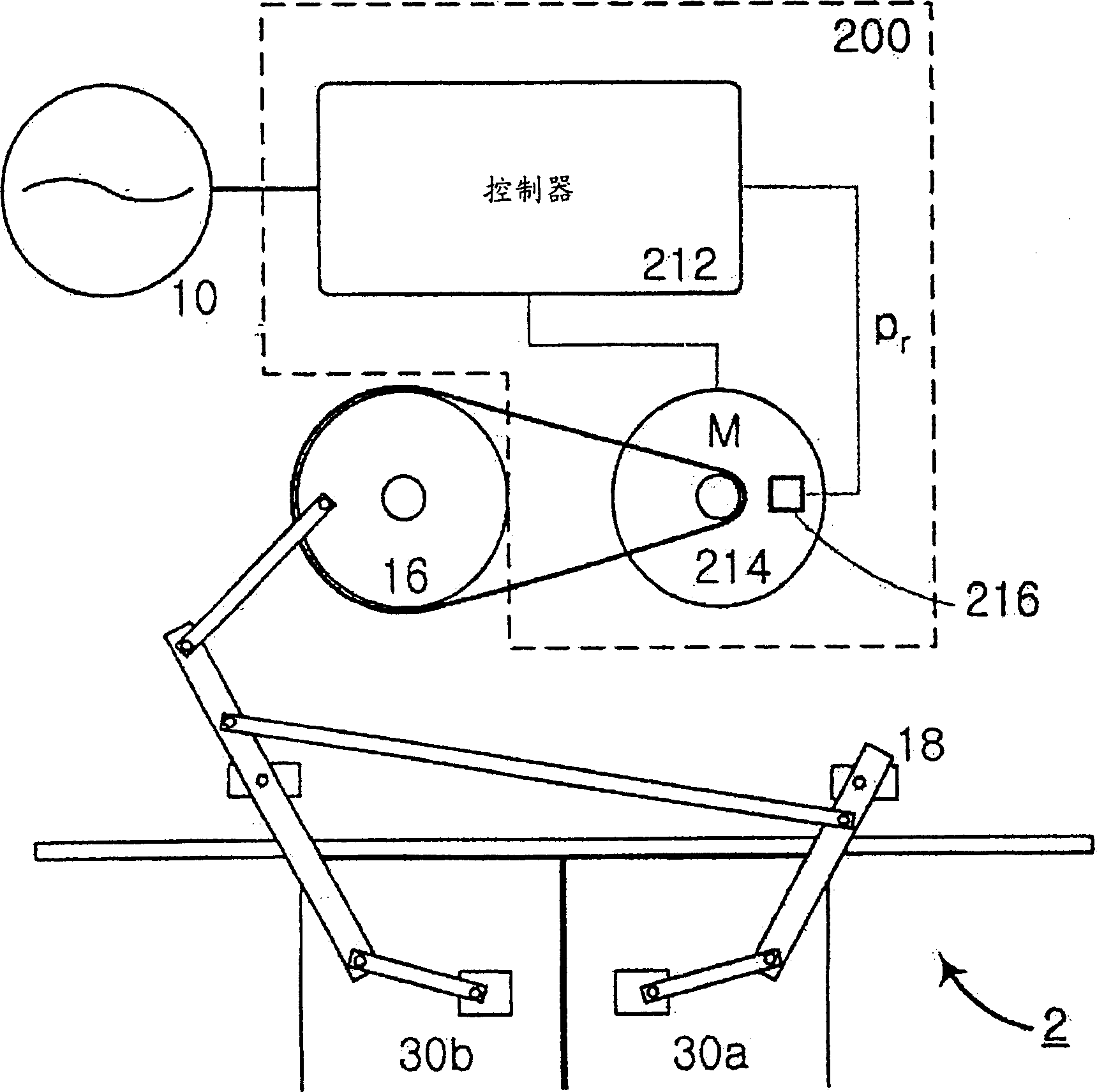 A device and a method for driving an elevator door