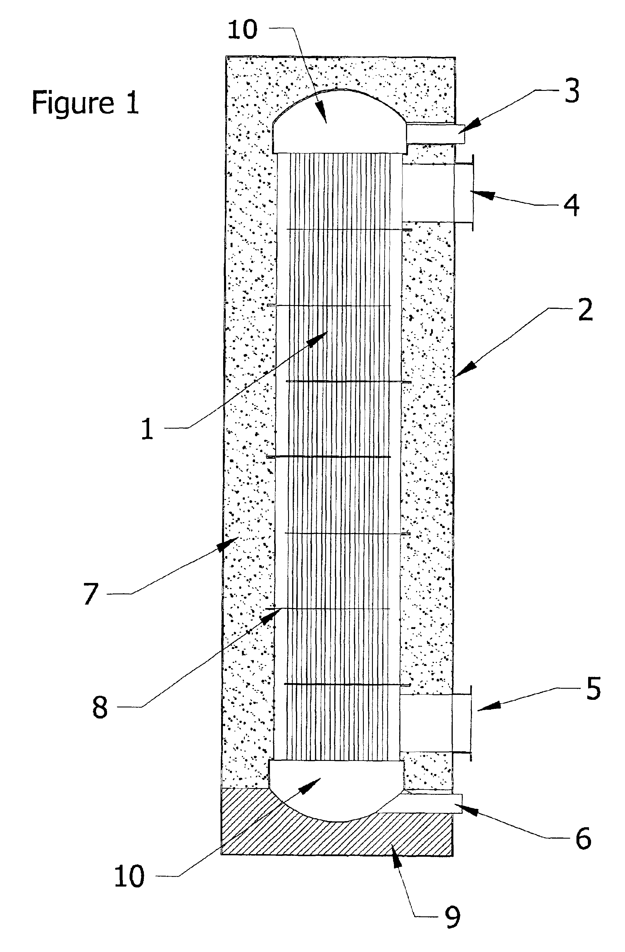 Heat exchange reactor having integral housing assembly