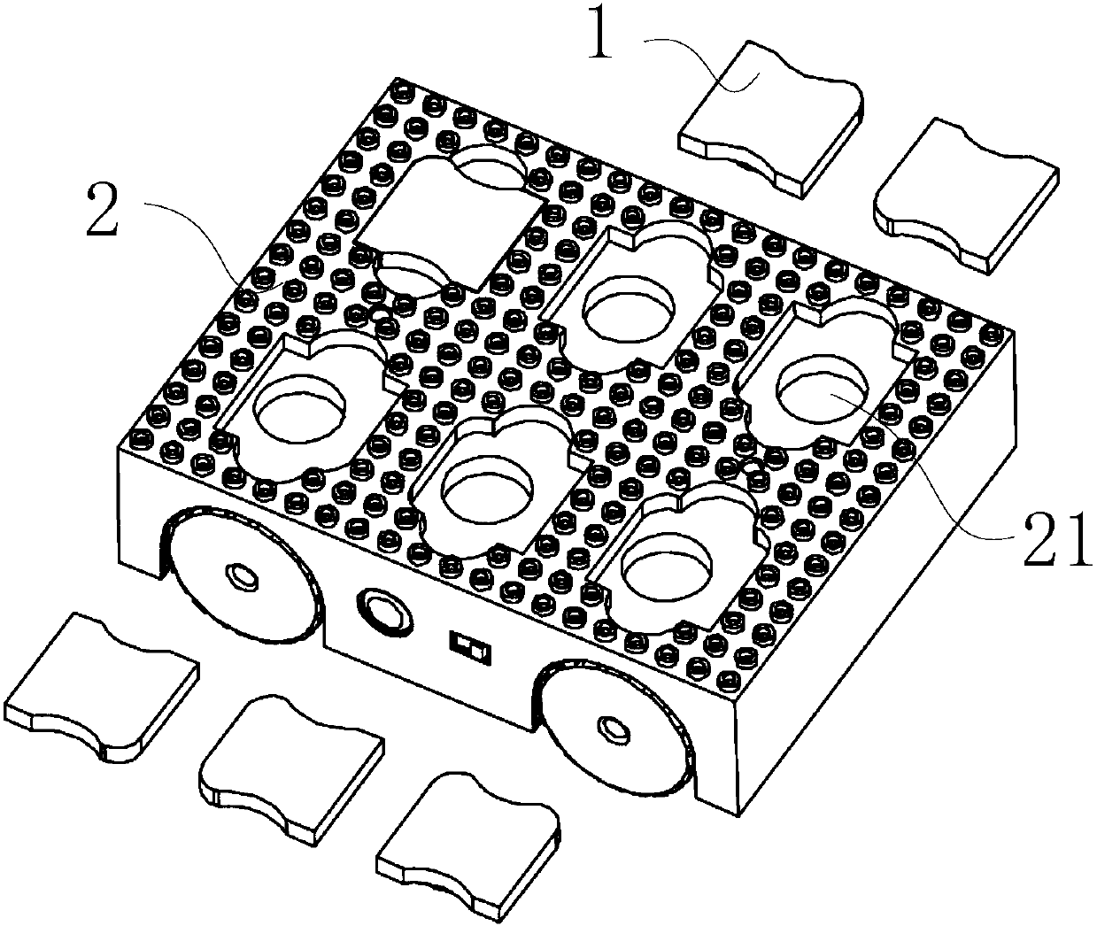 Building assembly for programmable building block model
