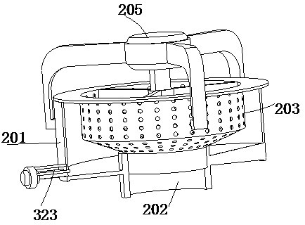 A kind of packaging device for spicy stick packaging