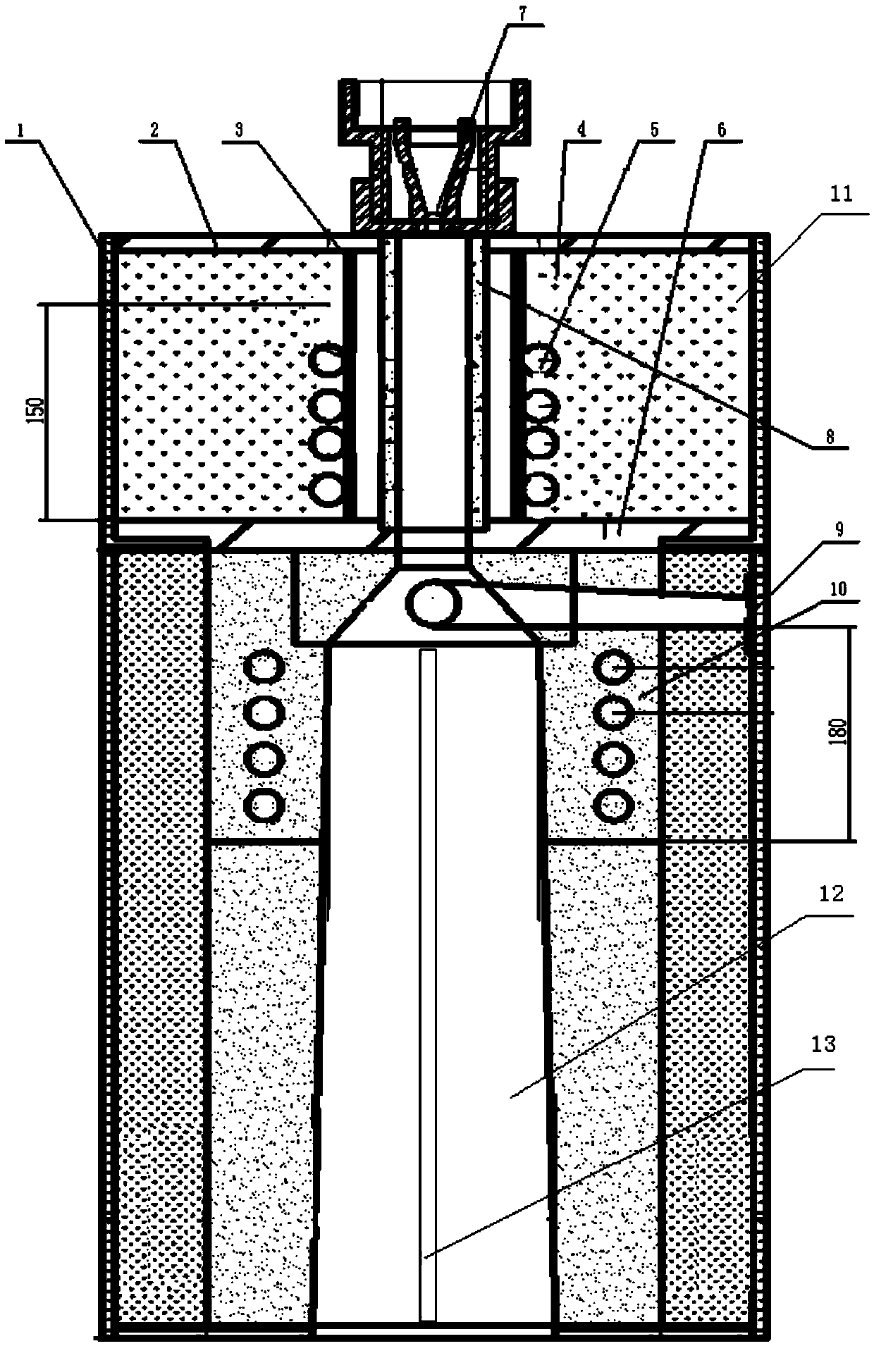 Inductively heated rutile single crystal growth furnace and method for preparing rutile by using same