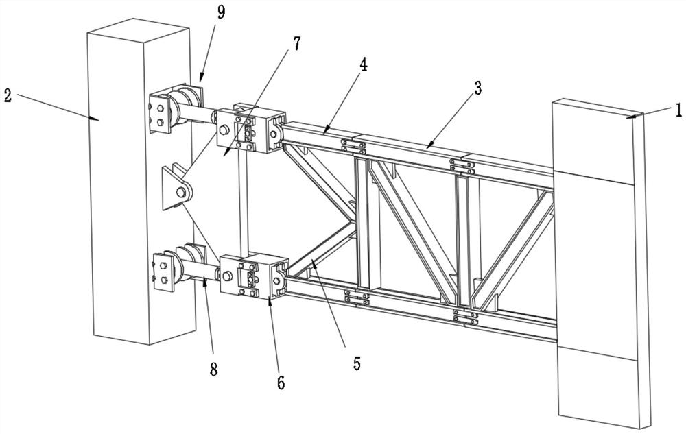 Shock absorption and energy consumption type outrigger truss high-rise structure system