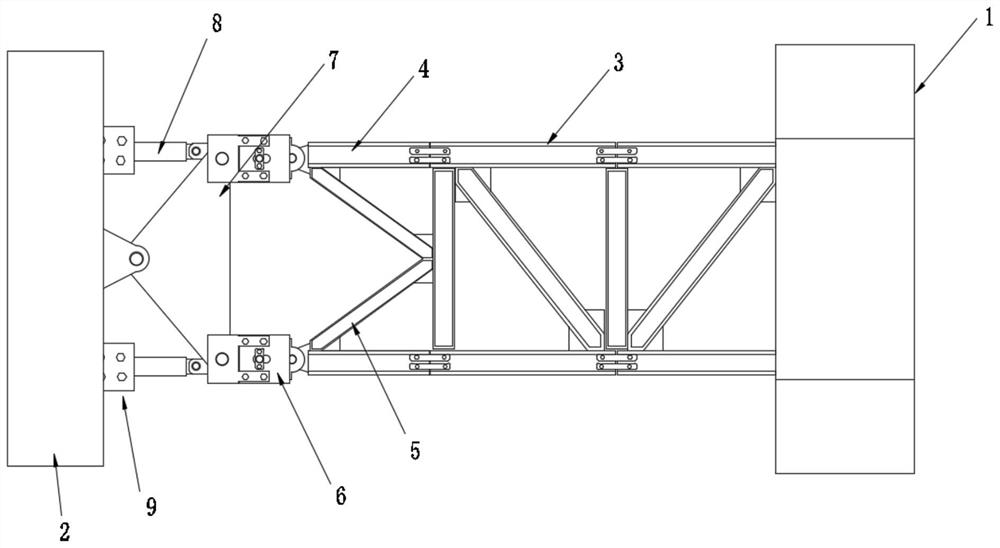 Shock absorption and energy consumption type outrigger truss high-rise structure system