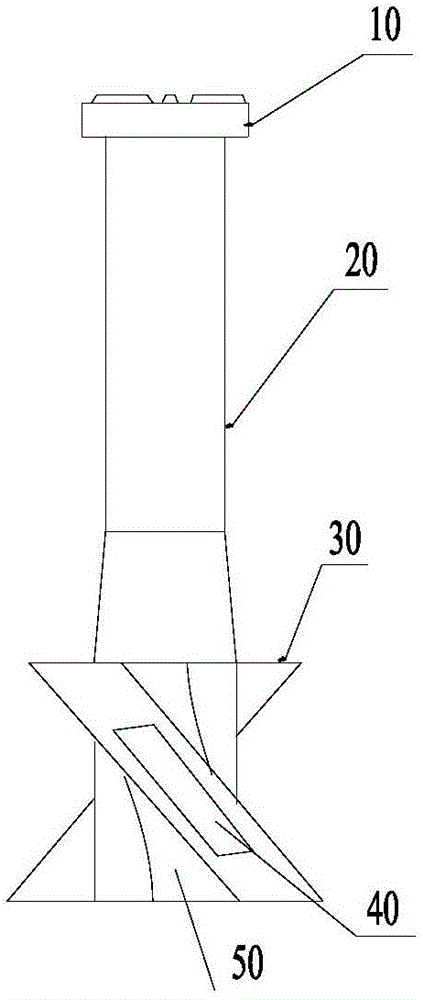 Efficient mixing stirrer for molten iron desulphurization