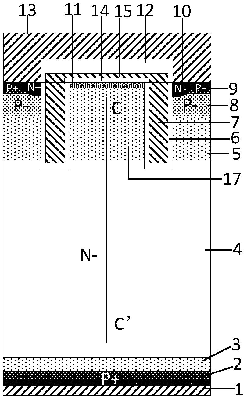A method for improving the turn-off performance of an insulated gate bipolar transistor