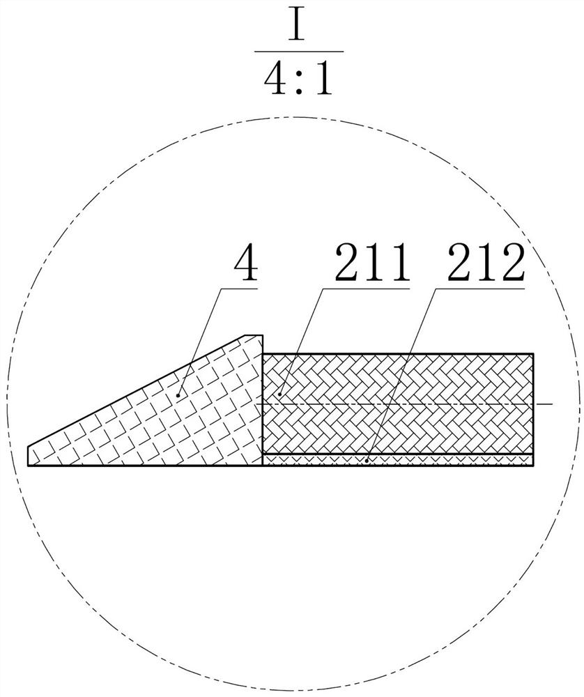 Flexible joint of large-diameter high-pressure fiber reinforced flexible composite pipe