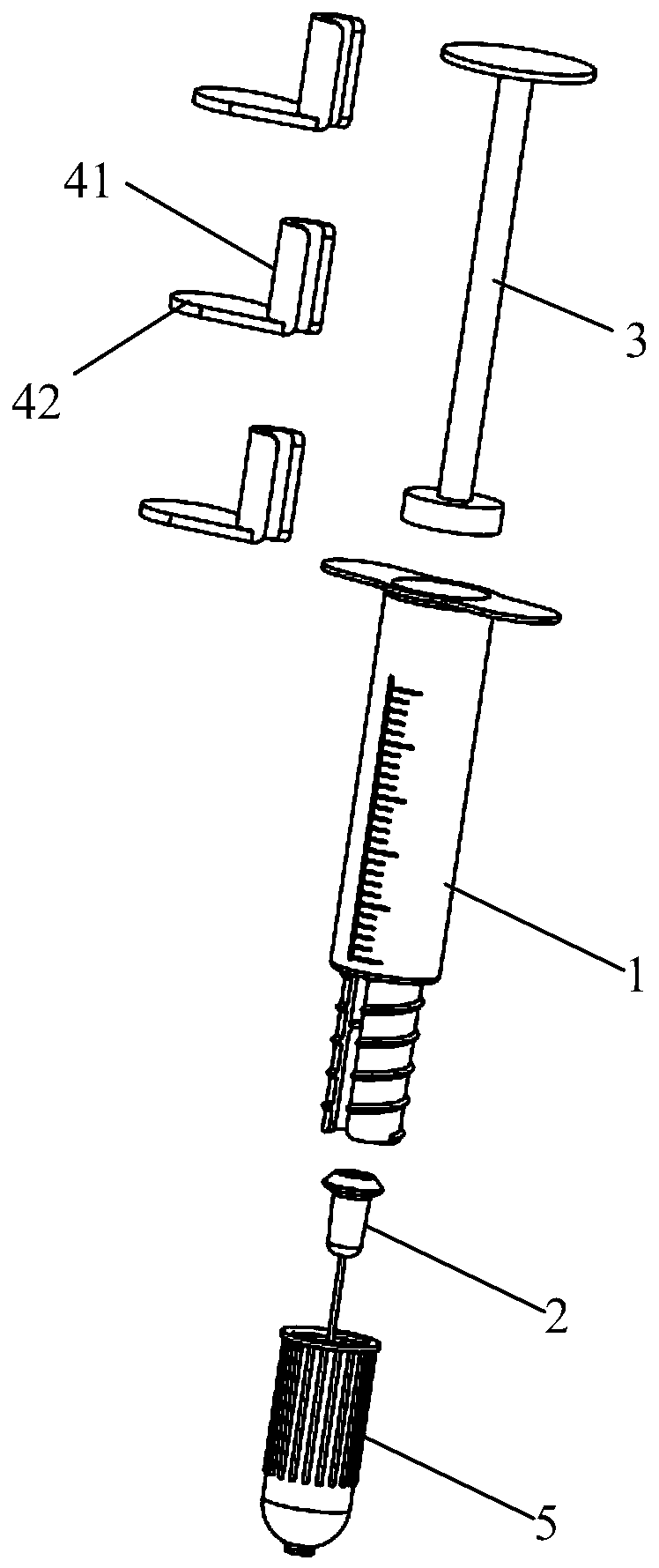 Injector capable of pre-loading medicines and preventing pricking wound