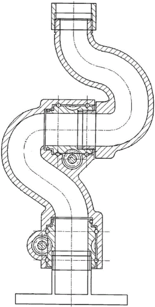 The slewing mechanism is a parallel two-degree-of-freedom fire monitor