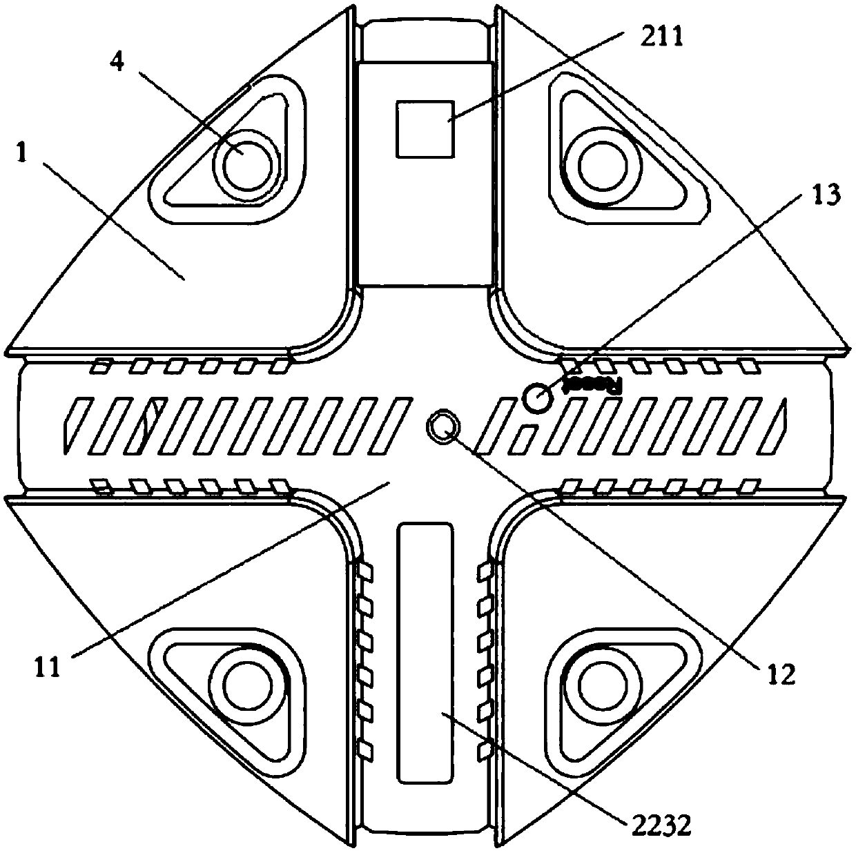 Bottom cover device for home security device