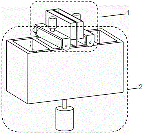 Powder laying device for rapid forming manufacturing