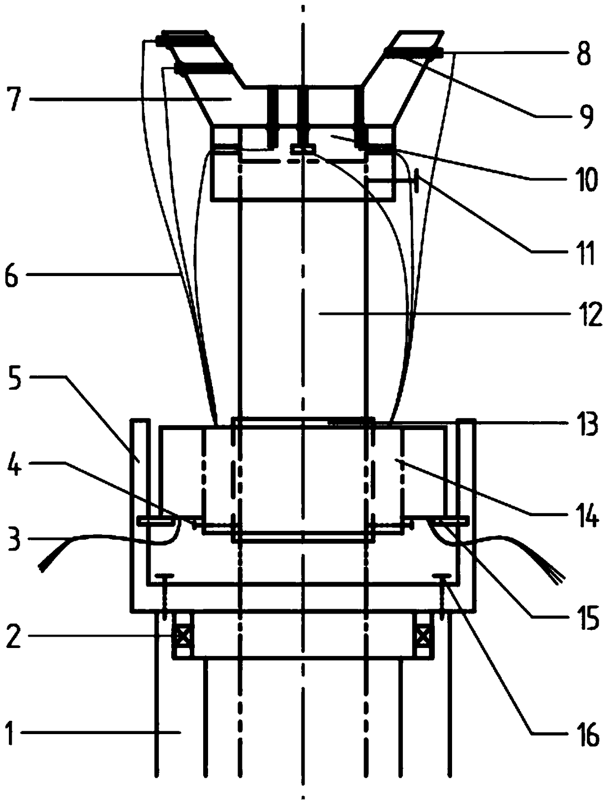 Temperature monitoring system of granulator