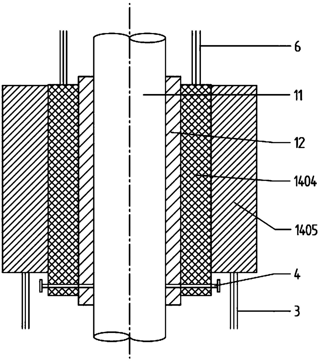 Temperature monitoring system of granulator