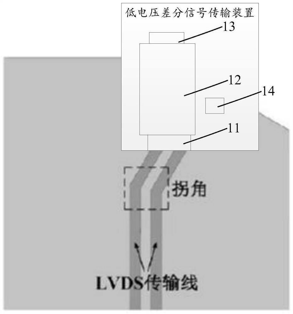 Low-voltage differential signal transmission device and setting method thereof