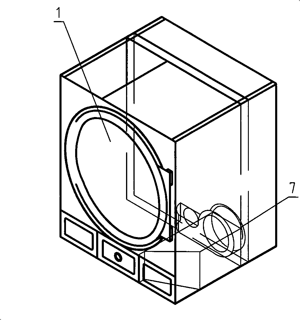 Clothes drying machine and double-layer washing dehydration and baking integrated machine