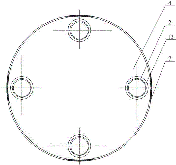 Aggregation device of horizontal planetary ball mill