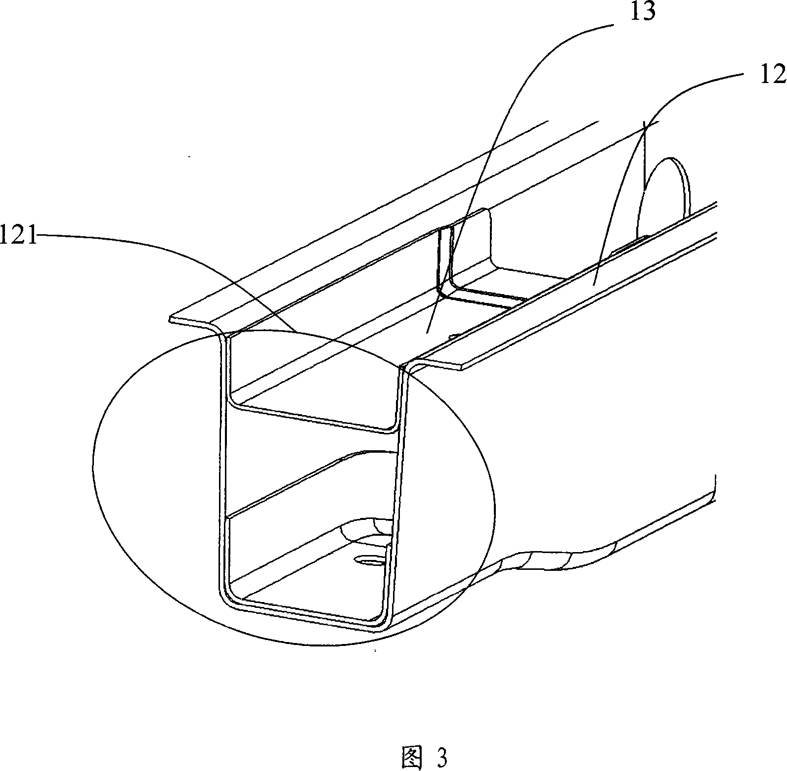 Cycle frame structure of vehicle