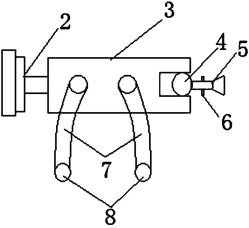 Glass substrate packing paper static electricity elimination and grabbing device and method