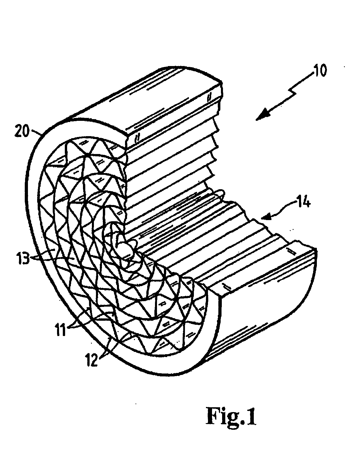 Adsorber for adsorbing hydrocarbon vapors from return flows through an intake tract of an internal combustion engine