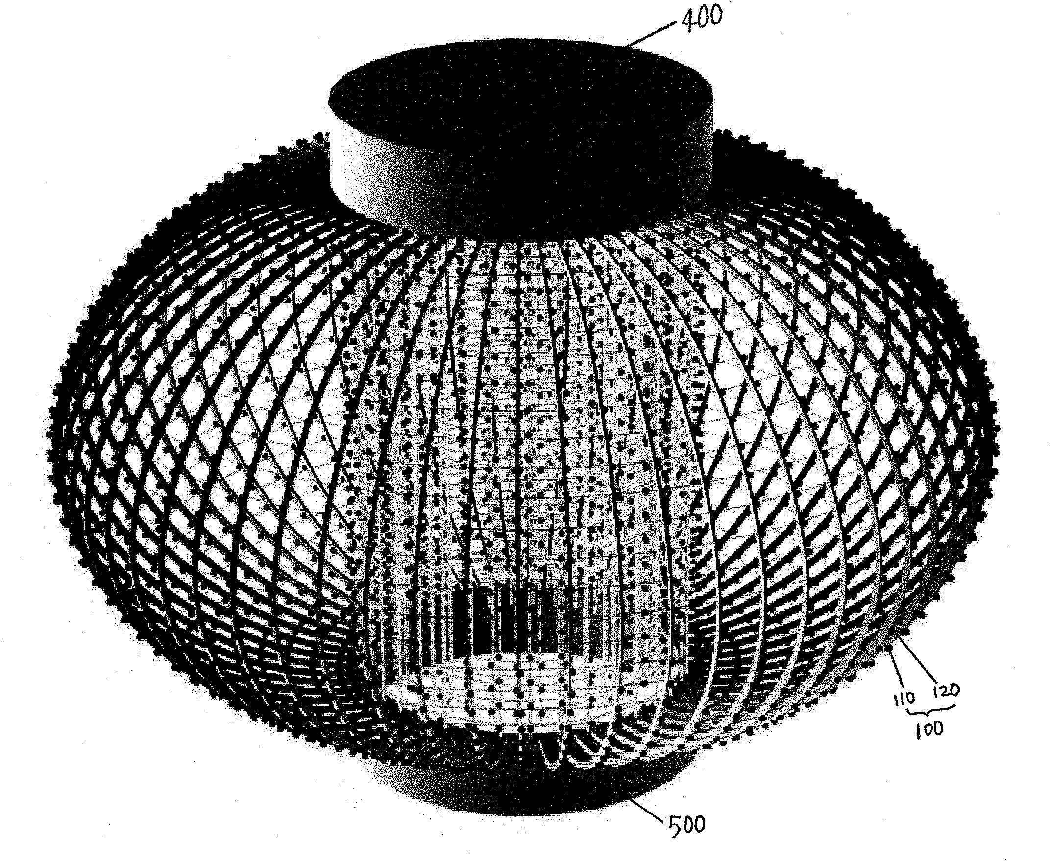 LED artistic lighting construction method and device