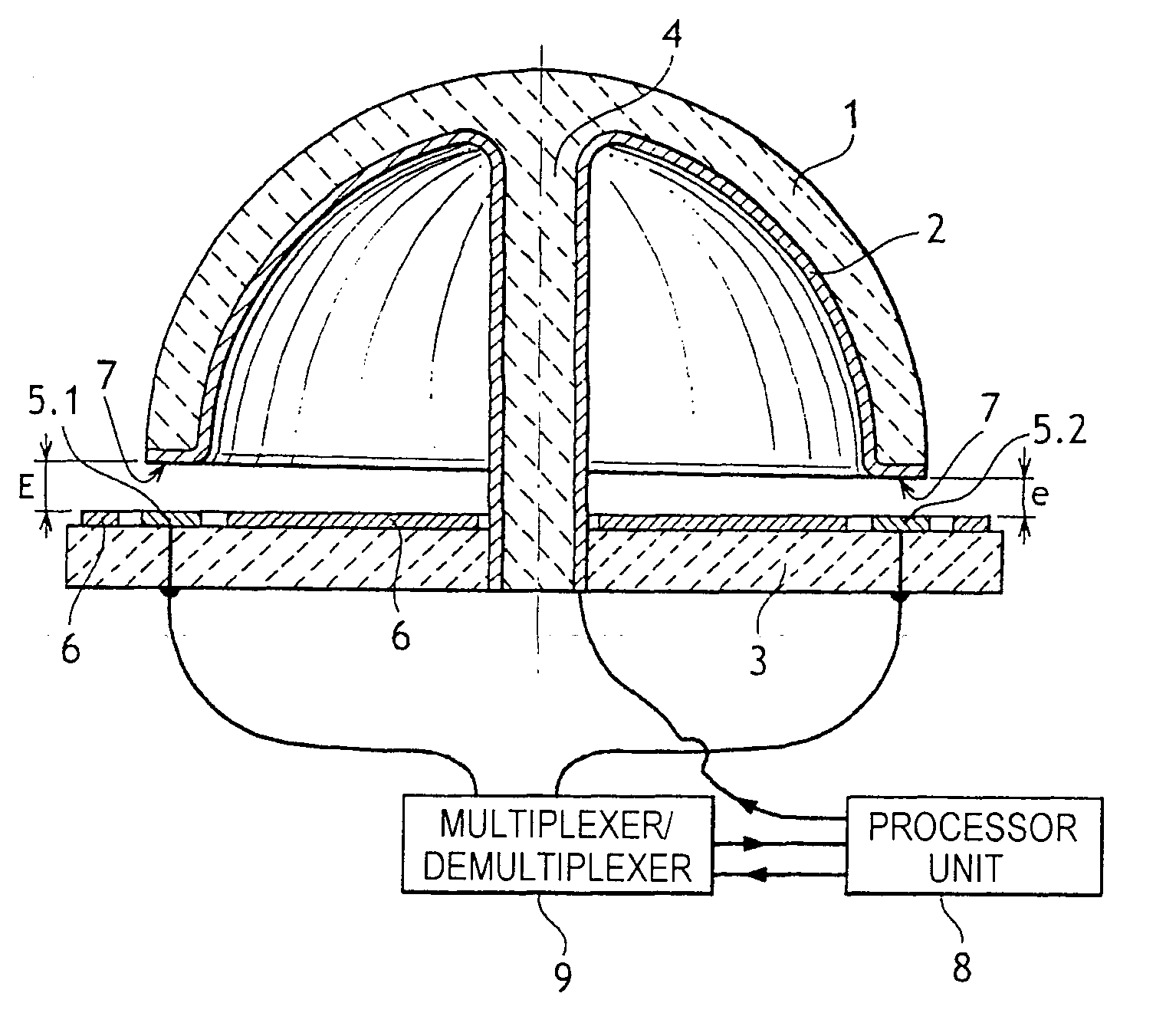 Method of compensating anisotropy in a vibrating-bell inertial rotation sensor