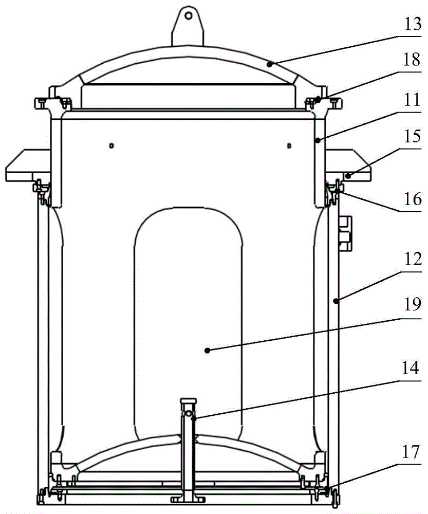 Cylinder-type pressurization and pressure release device and pressurization and pressure release method