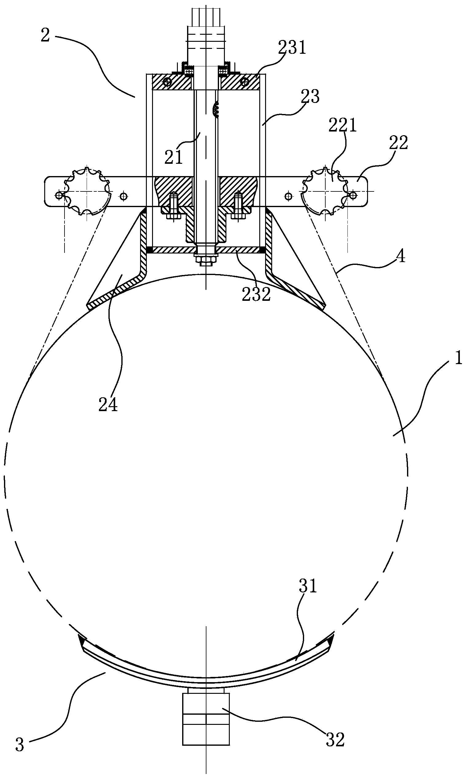 Self-protected under-pressure leakage plugging device and method for rushing to repair pipeline by using self-protected under-pressure leakage plugging device
