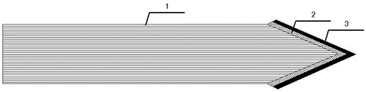 Flow choking pin used for brazing repair of engine blade with exhaust holes and preparation method