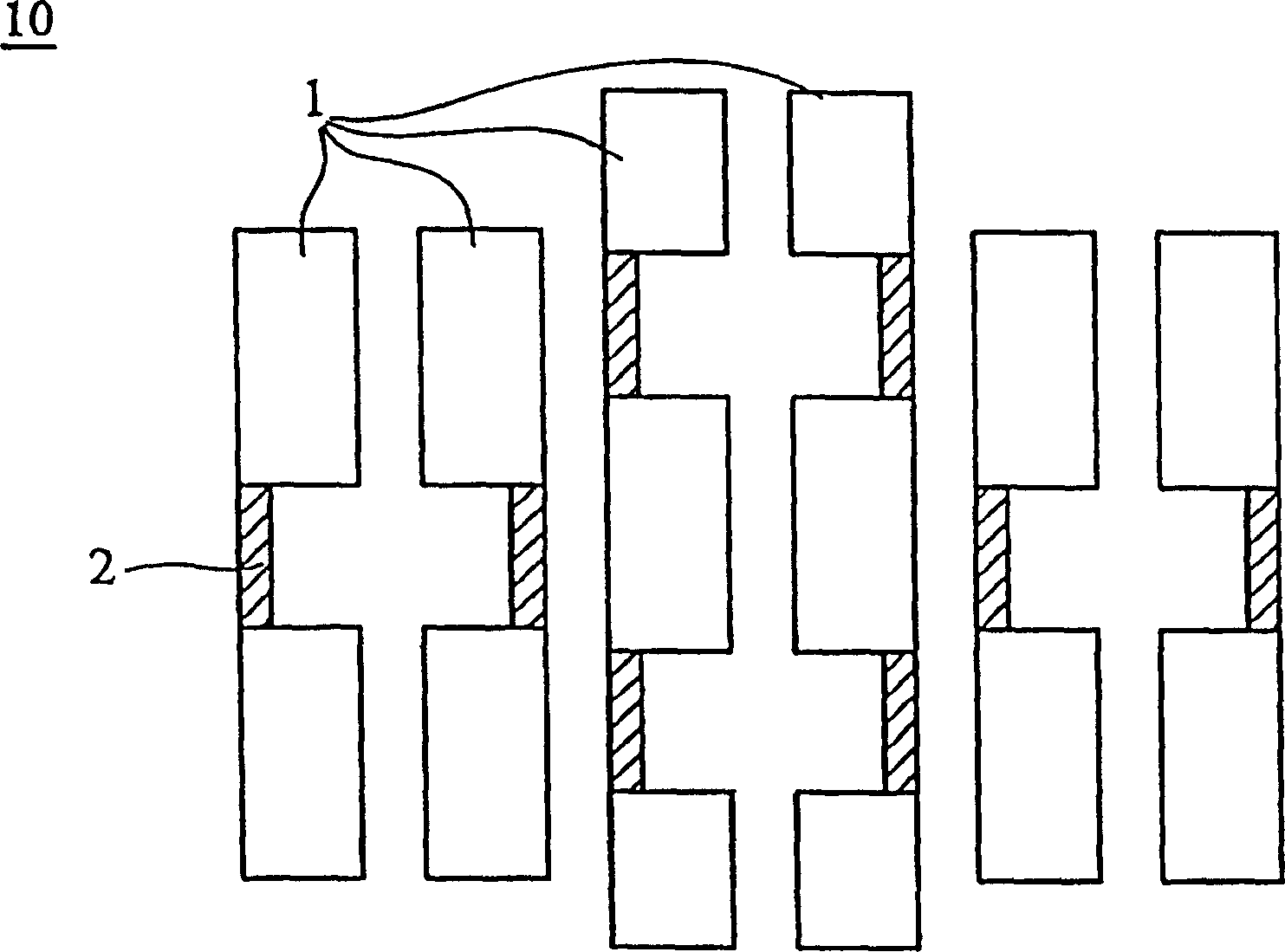 Auxiliary designing method of contact hole photoetching