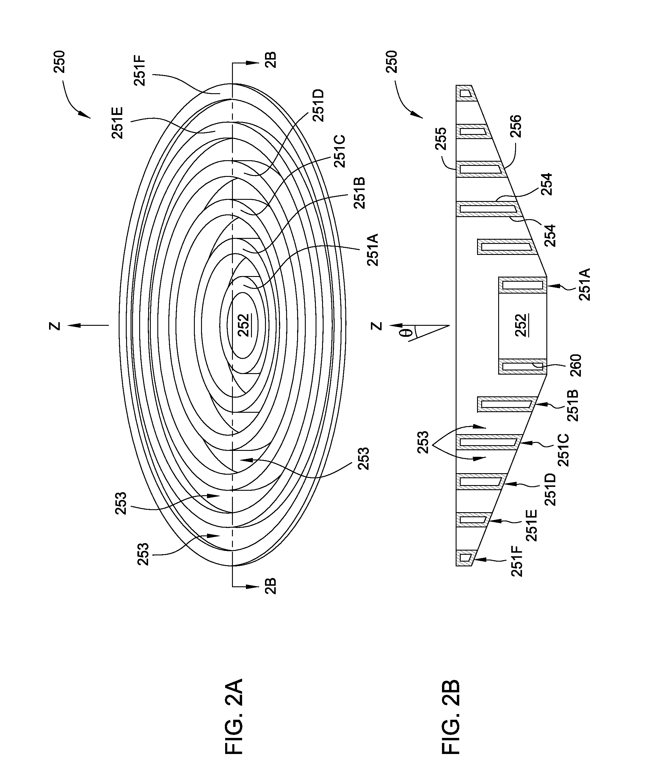 Optics for controlling light transmitted through a conical quartz dome