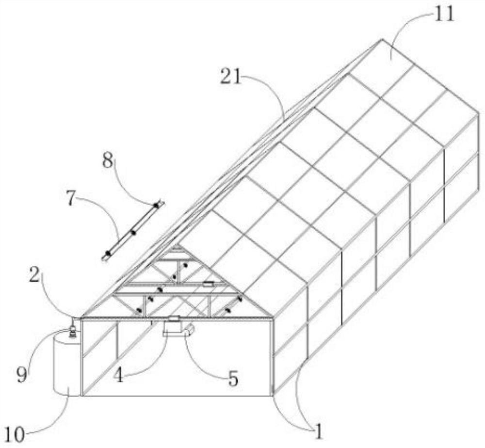 Adjustable agricultural greenhouse capable of adapting to climate environment change