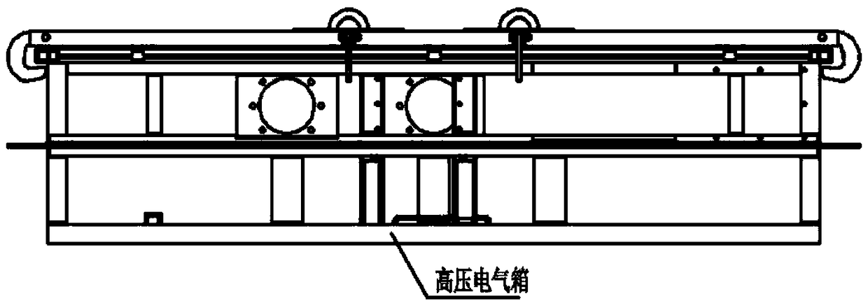 Hoisting device for D-series high-speed train high-voltage electrical box welding and manufacturing