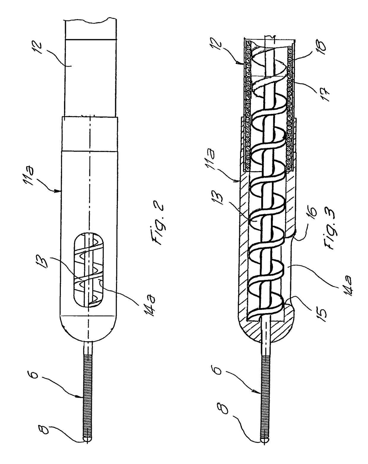 Catheter for aspirating, fragmenting and removing material