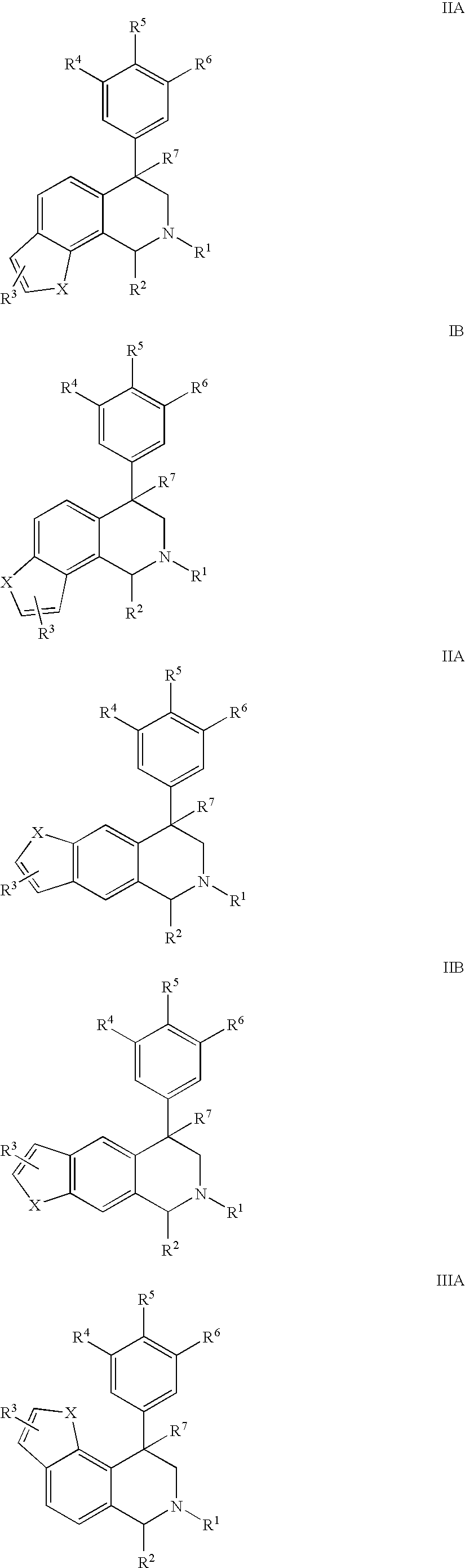 Novel 4-phenyl substituted tetrahydroisoquinolines and therapeutic use thereof