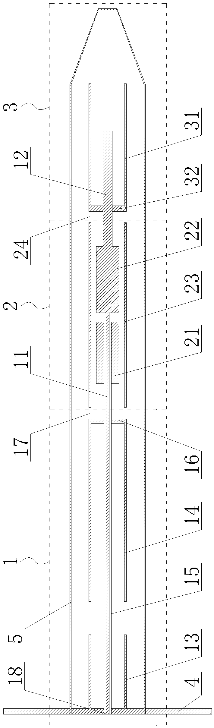 Coaxial crack omnidirectional antenna